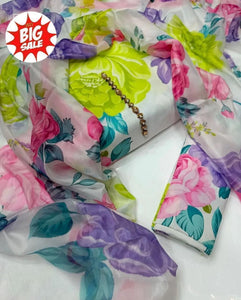 Swiss Lawn Digital Print 3Pc Dress Silk Duppta SW-019