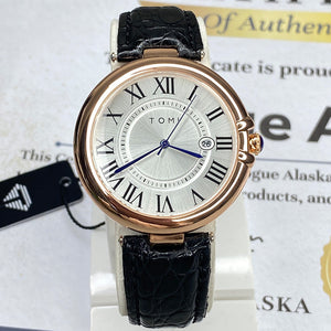 TOMI T-075 Original Date Luxury Strap Watch