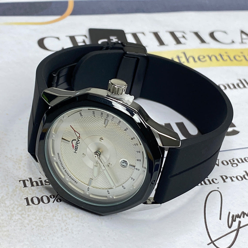 Heyri -  Silicone Rubber Straps & Magnetic Lock Wrist Watch