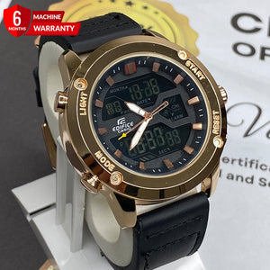 EDF-3689 Dual Time Straps Watch For Men