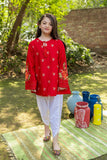 Kids 3PC Emb Lawn Dress With Net Dupatta - (Unstitched) - AL319