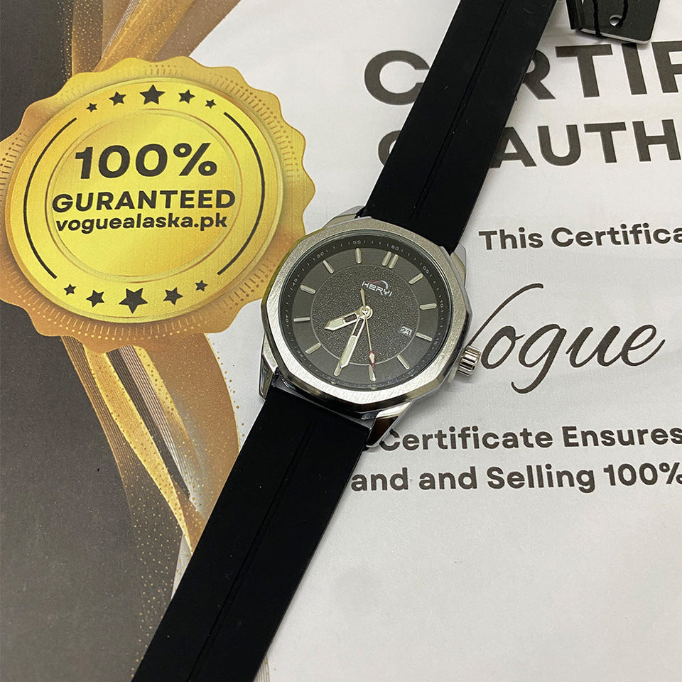 Heyri -  Magnetic Lock & Silicone Rubber Straps Watch