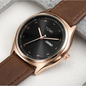TOMI T-030 Men's Watch Date & Day Quartz Straps Watch