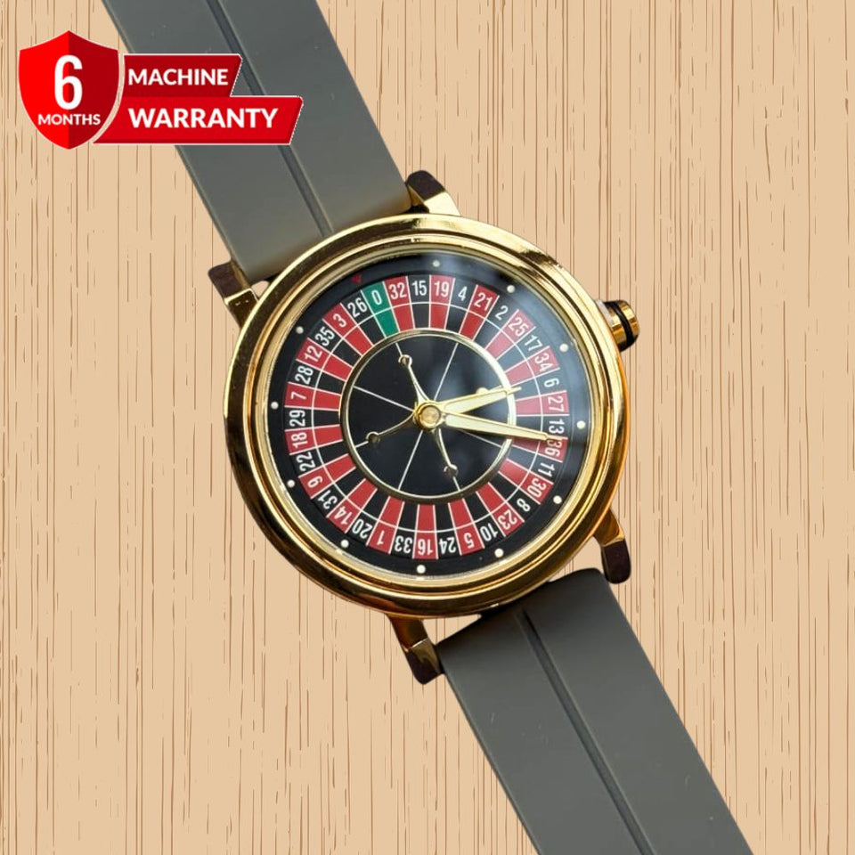 Rotatory Dial - Magnetic Lock & Silicone Rubber Straps Watch For Men