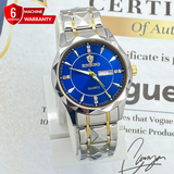 BINBOND Analog Time Luxury Stainless Steel Watch For Men with Date & Day Display