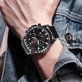 FNGEEN - 1853 Analog Time Stainless Steel Chain Watch For Men