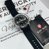 KDM-K7003 Dual Time Silicone Straps Watch For Men