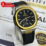 MATTURI Analog Time Date Display Rubber Straps Watch For Men