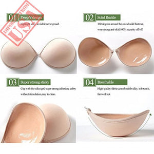Reusable Silicone Strapless push-up Bra