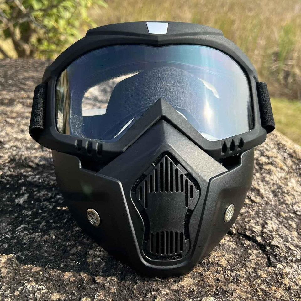 2-in-1 Detachable Goggle Bike Mask