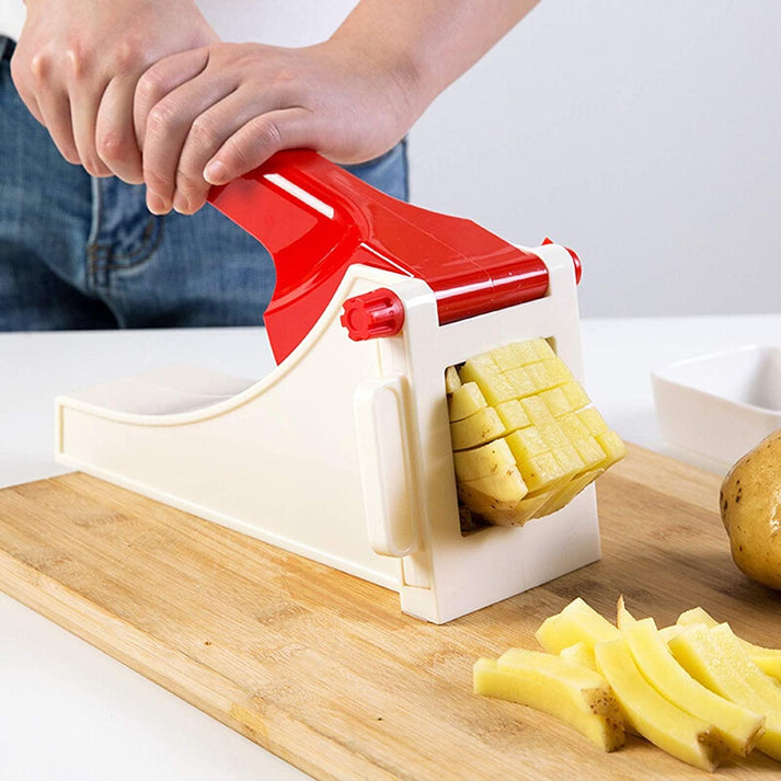 Manual Press Vegetable Potato Slicer Chopper