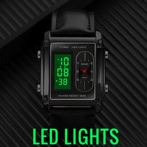 SKMEI 1868 Dual Time Straps Watch
