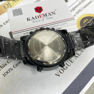 KADEMAN-K6171 Dual Time Stainless Steel Made Watch For Men