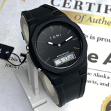 Tomi T-238 Dual Time Men’s Watch – Analog & Digital Display