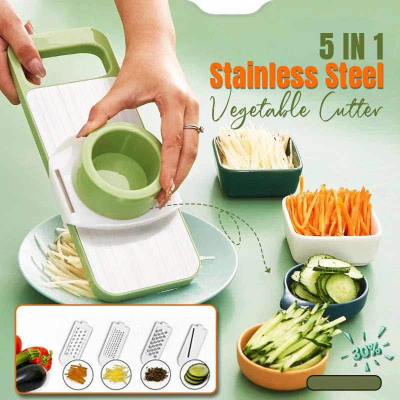 5-in-1 Multifunctional Stainless Steel Vegetable Cutter