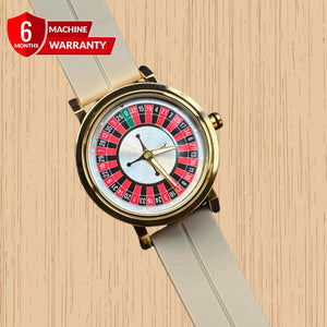 Rotatory Dial - Magnetic Lock & Silicone Rubber Straps Watch For Men
