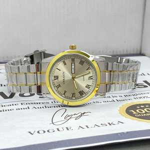 UNRAION Classic Style Date & Day Chain Watch For Men