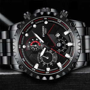 FNGEEN - 1853 Analog Time Stainless Steel Chain Watch For Men