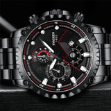 FNGEEN - 1853 Analog Time Stainless Steel Chain Watch For Men