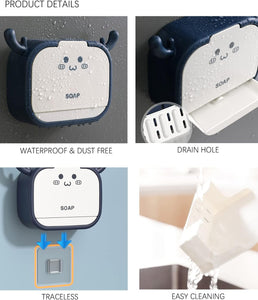 New Cat Shaped Sticking Soap Holder