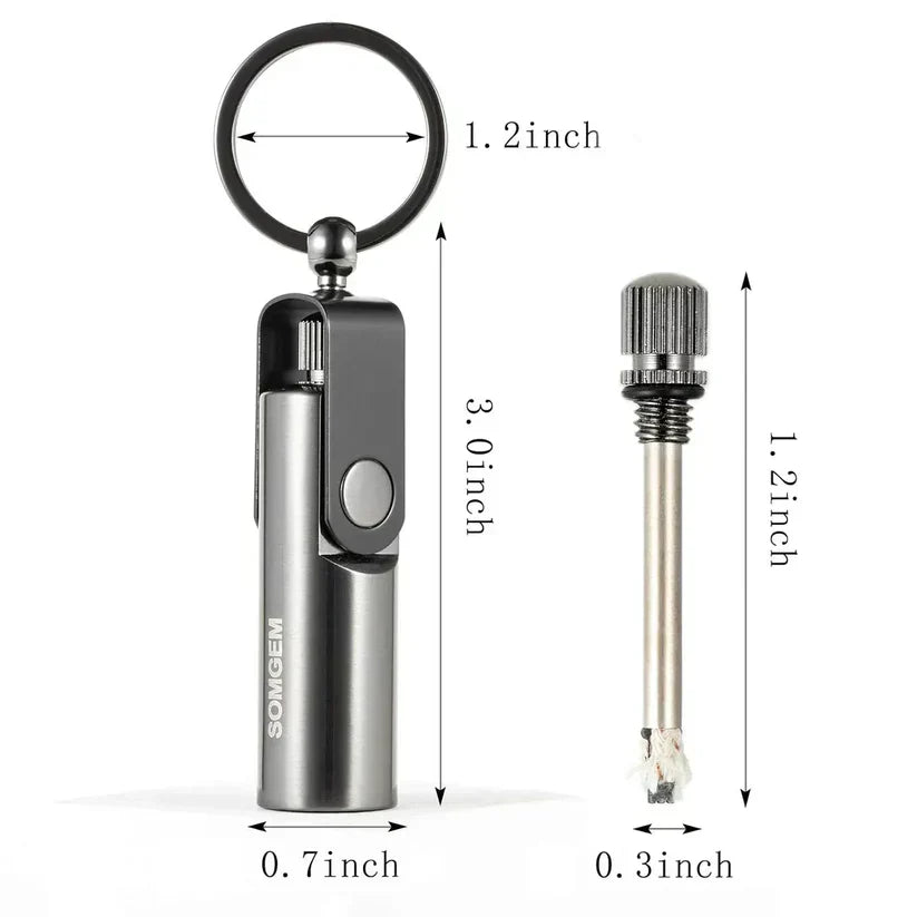 Flint Fire Starter with Keychain