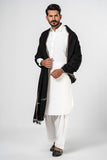 Brandy Wear Speical Men's Winter Pashmina Woolen Shawl - (Black) - JS-01