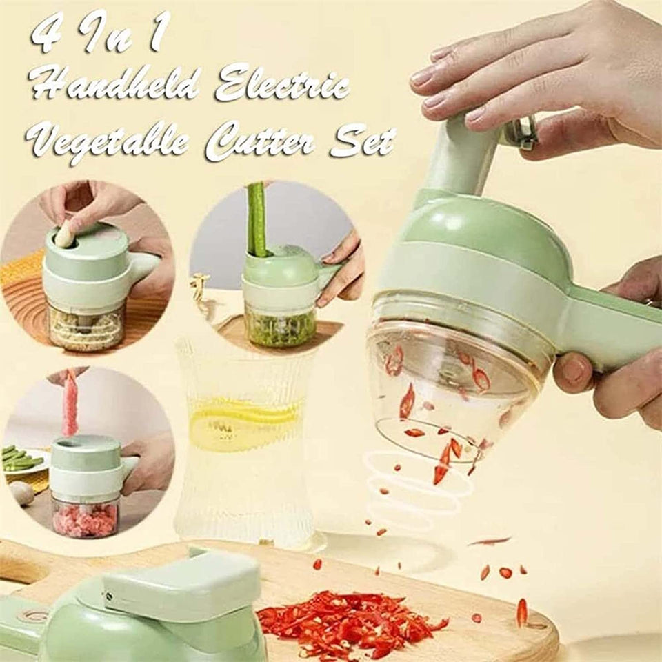 4-in-1 Electric Vegetable Chopper Rechargeable