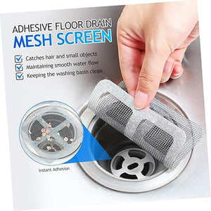 Anti-blocking Disposable Hair Catchers Mesh Filter Mesh Stickers Shower Drain Cover Bathroom