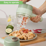 4-in-1 Electric Vegetable Chopper Rechargeable