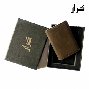 PU Leather Wallet & Aluminium Pop Up Card Holder