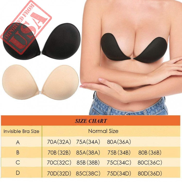 Reusable Silicone Strapless push-up Bra