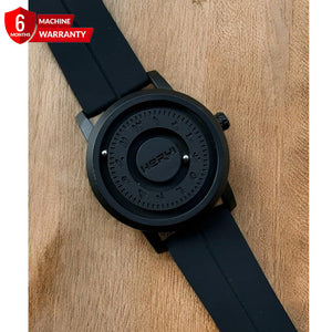 Revolutionary Bearing - Full Steel Magnetic Lock & Silicone Rubber Straps Watch