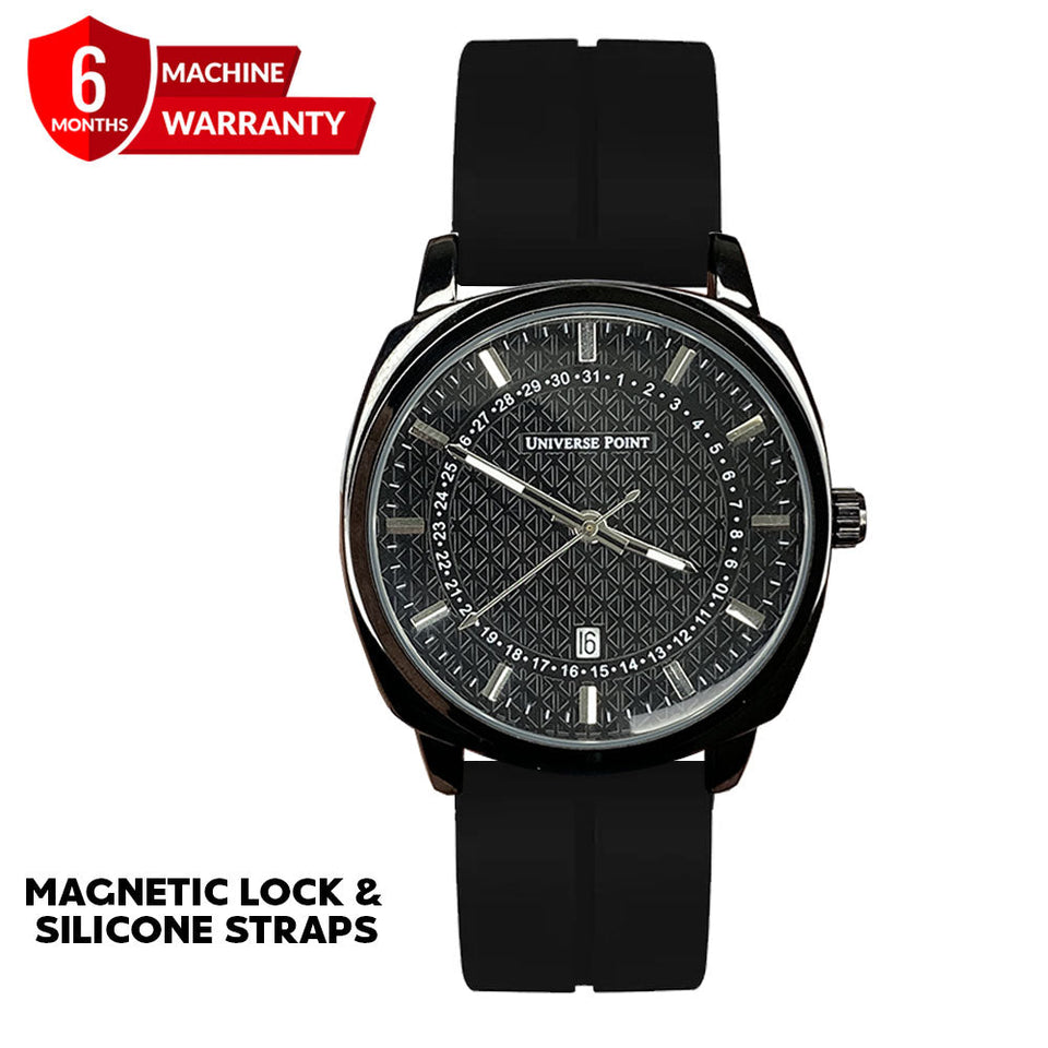Universe Point Magnetic Lock  & Silicone Straps Watch