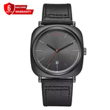 TOMI T-084 Men's Watch Quartz Date Leather Straps