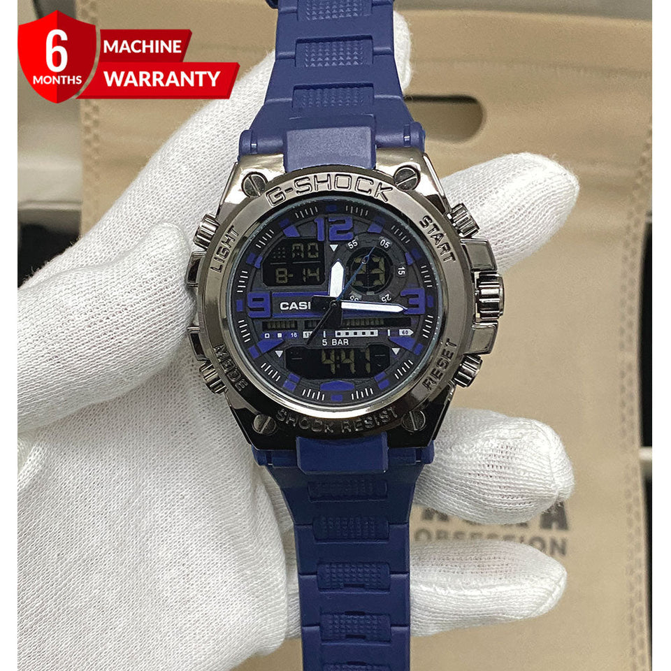 GSTW-300 Metal Dial Dual-Time Sports Watch