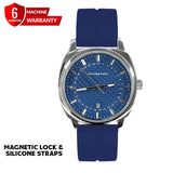 Universe Point Magnetic Lock  & Silicone Straps Watch