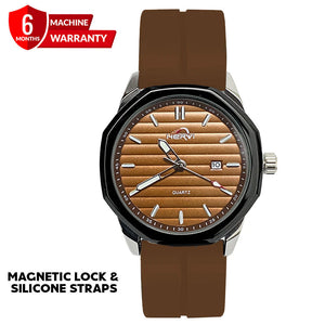 Heryi Magnetic Lock & Silicone Straps Watch