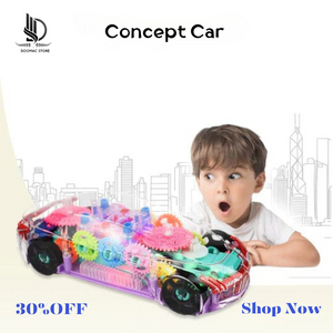 Transparent Colorful Car Toy