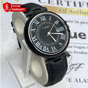 TOMI T-075 Original Date Luxury Strap Watch