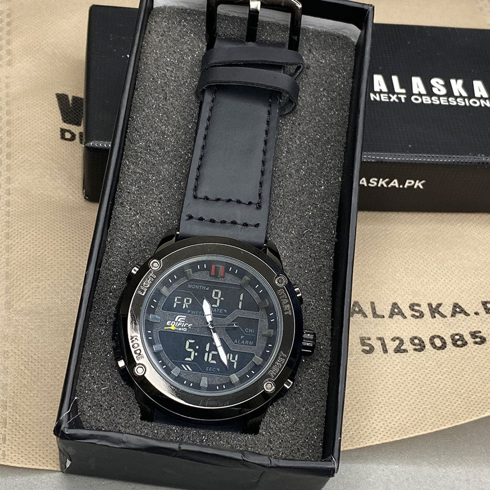 EDF-3689 Dual Time ( Analog & Digital ) Straps Watch