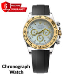 Rlx Chronograph Oyster Swiss-Made Watch with Rotatable Bazel
