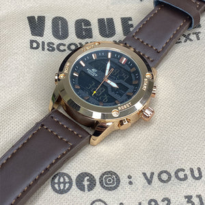 EDF-3689 Dual Time Straps Watch For Men