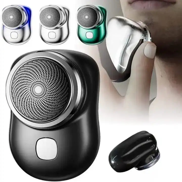 Portable Mini Shaver Rechargeable with Free 🎁Vintage Metallic Trimmer