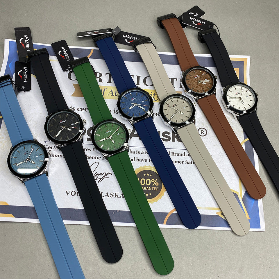 Heyri -  Silicone Rubber Straps & Magnetic Lock Watch For Men
