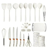 25 PCs Silicon Cooking & Knife Set.