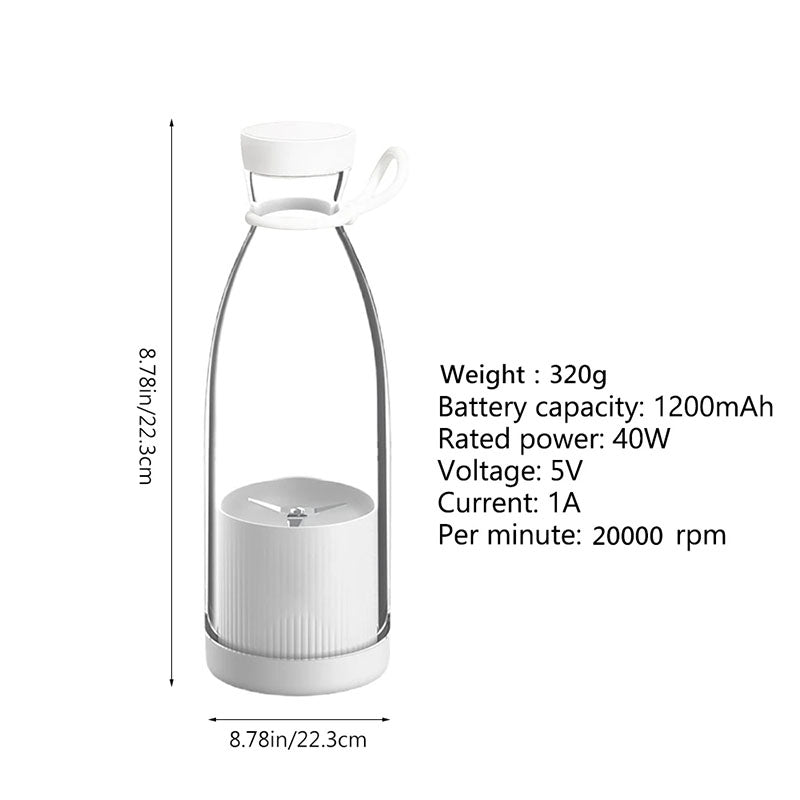 Portable Juicer Blender & Milkshake Maker Rechargeable