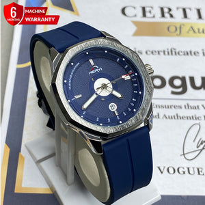 Heyri -  Magnetic Lock & Silicone Rubber Straps Magnetic Watch For Men