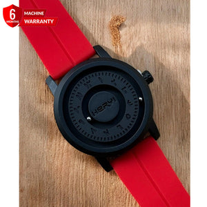 Revolutionary Bearing - Full Steel Magnetic Lock & Silicone Rubber Straps Watch