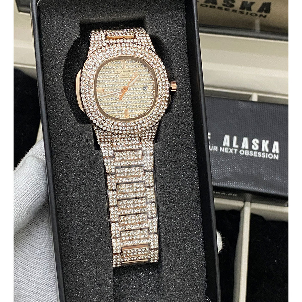 PP - Geneve Iced Out Luxury Chain Watch