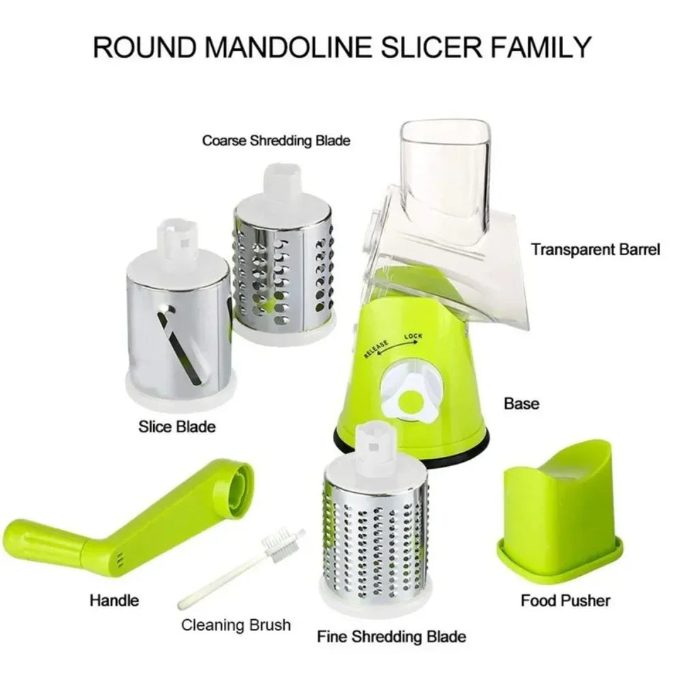 TableTop Drum Grater Chopper Cutter & Slicer